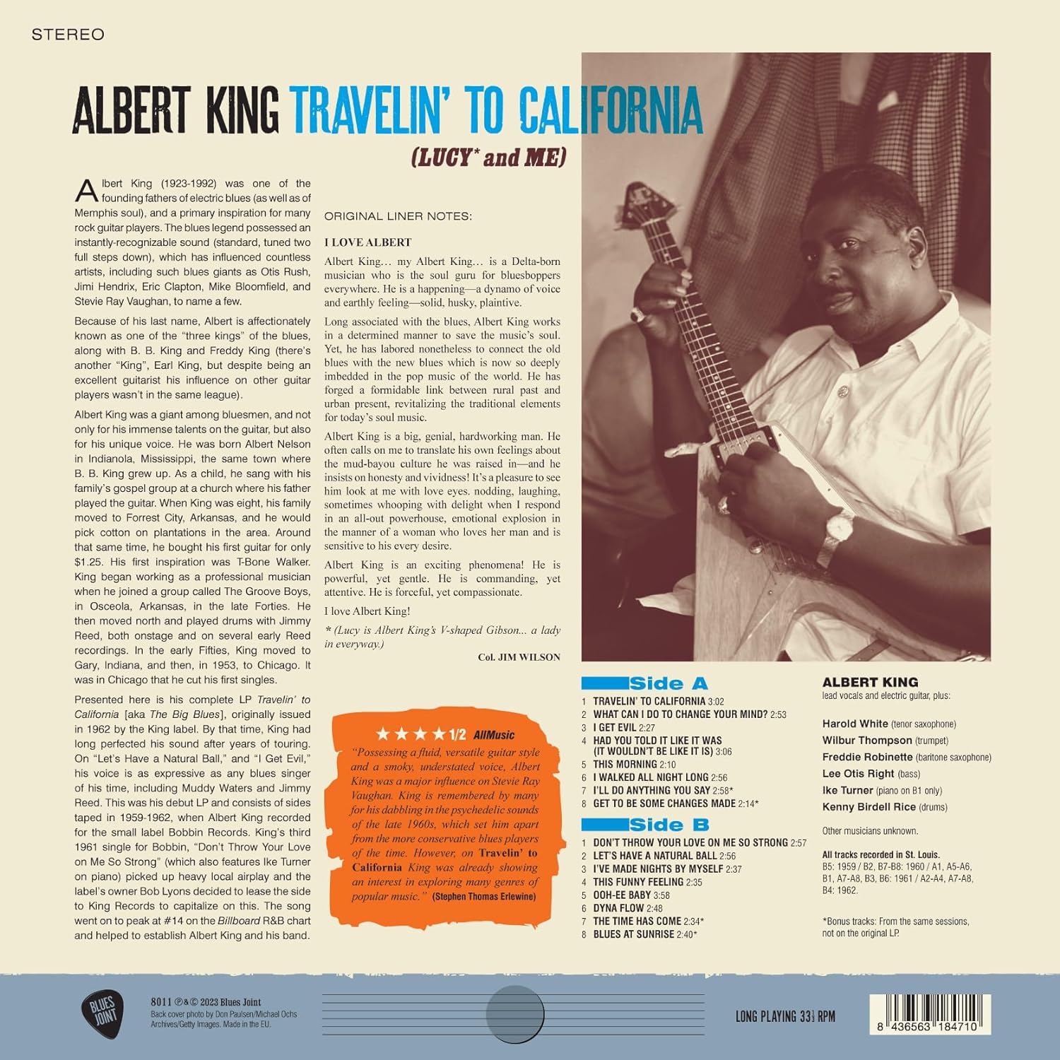 KING ALBERT - TRAVELIN TO CALIFORNIA LP - Slika 2
