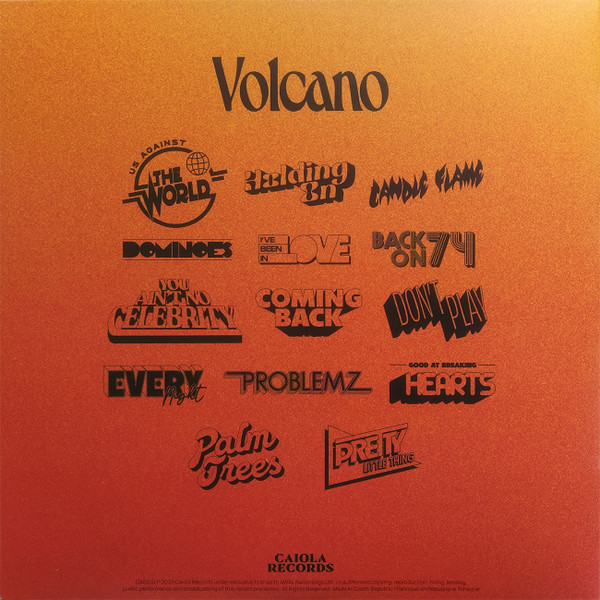 JUNGLE - VULCANO LP Clear w/Orange Splatter - Slika 3
