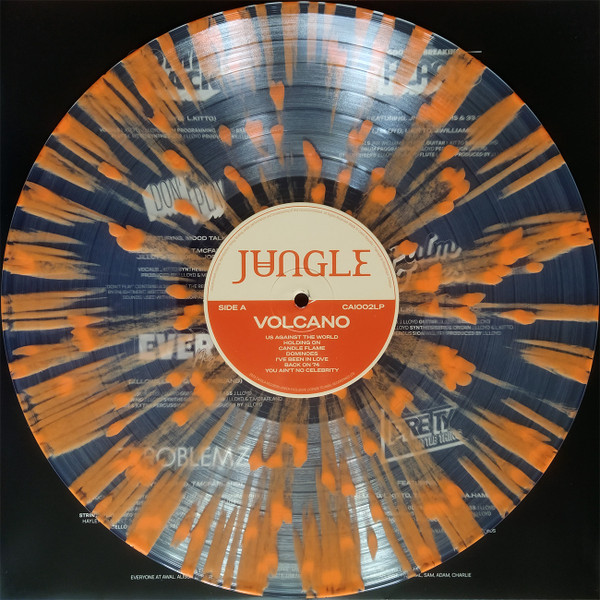 JUNGLE - VULCANO LP Clear w/Orange Splatter - Slika 2