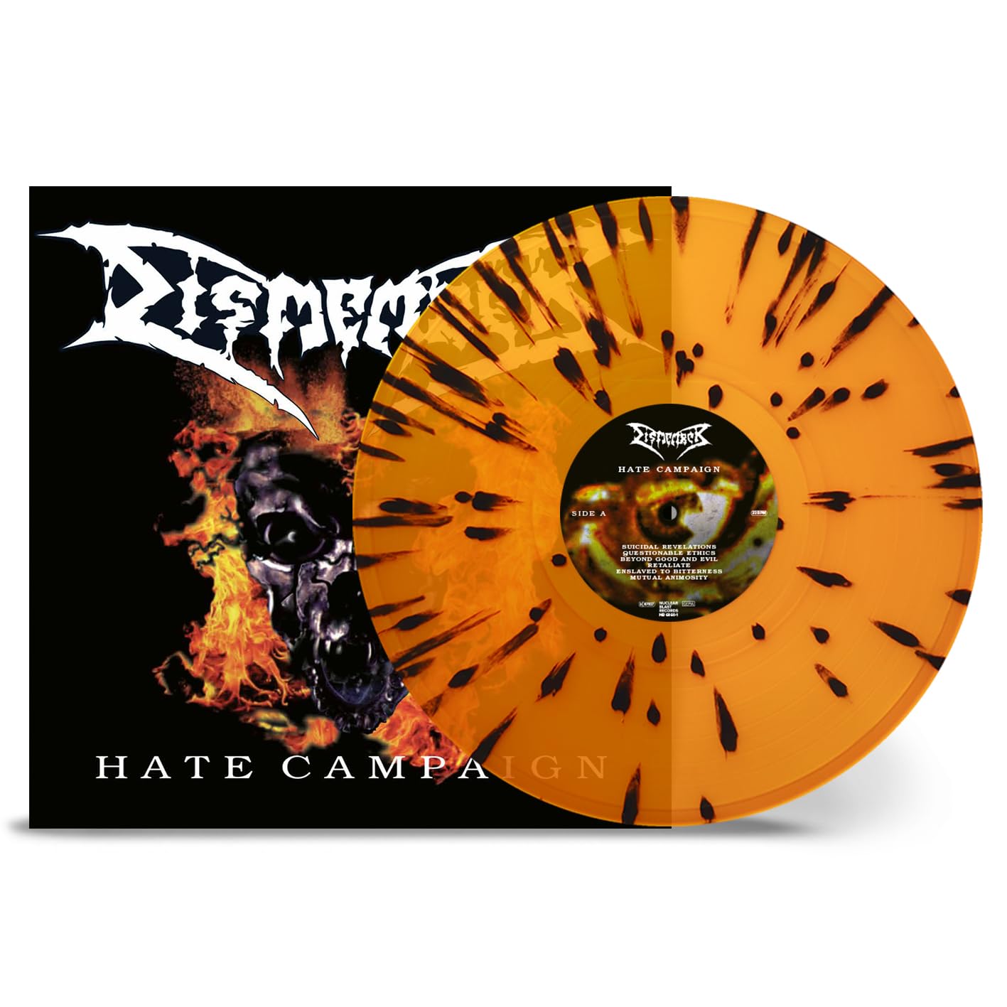 DISMEMBER - HATE CAMPAIGN transparent orange vinyl LP