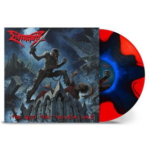 DISMEMBER - GOD THAT NEVER WAS blue in red split vinyl LP