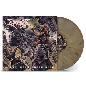 DISMEMBER - WHERE IRONCROSSES GROW sand marbled vinyl LP