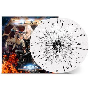 DORO - CONQUERESS FOREVER STRONG AND PROUD white black splatter vinyl LP2