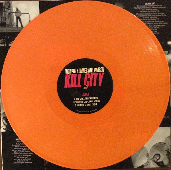 IGGY POP & JAMES WILLIAMSON - KILL CITY orange vinyl LP - Slika 2