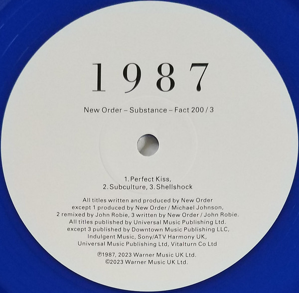 NEW ORDER - SUBSTANCE 1987 red & blue vinyl LP2 - Image 3