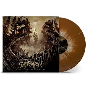 SUFFOCATION - HYMNS FROM THE APOCRYPHA brown white splatter vinyl LP