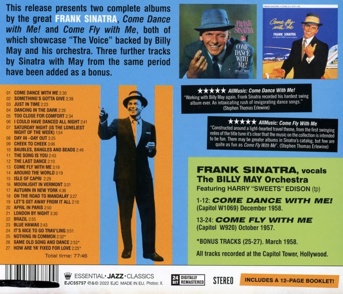 SINATRA FRANK - COME DANCE WITH ME CD - Slika 2