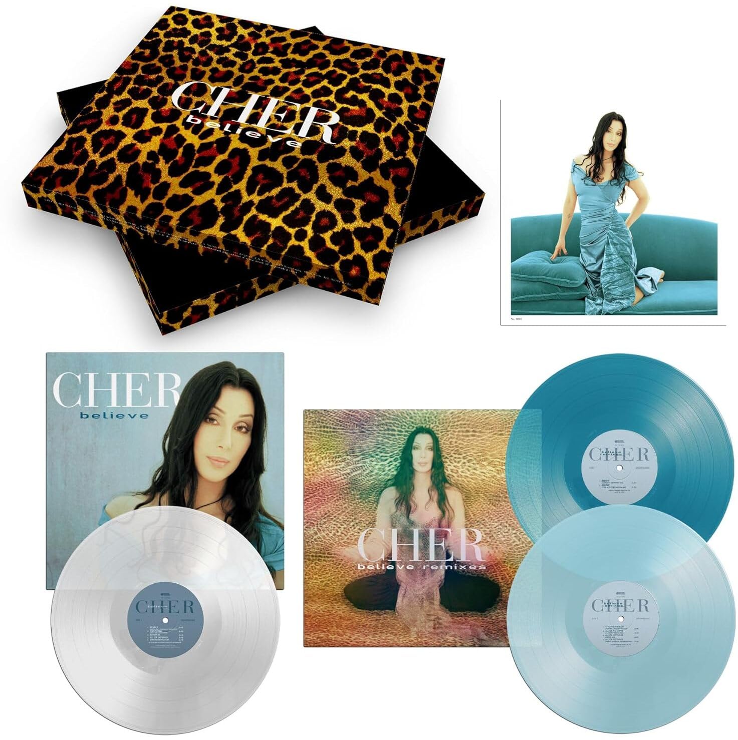 CHER - BELIEVE 25th anniversary coulored vinyl LP3