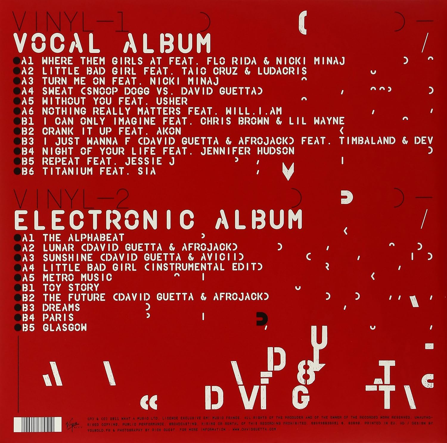 GUETTA DAVID - NOTHING BUT THE BEAT LP2 - Slika 2