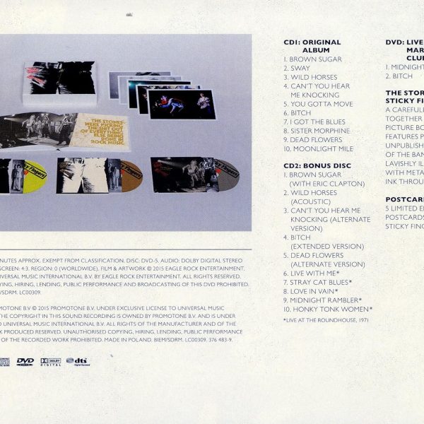 ROLLING STONES - STICKY FINGERS (CD2+DVD)