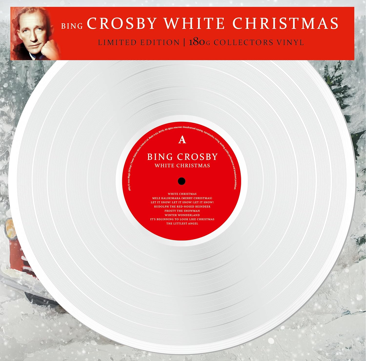 CROSBY BING - WHITE CHRISTMAS white vinyl LP