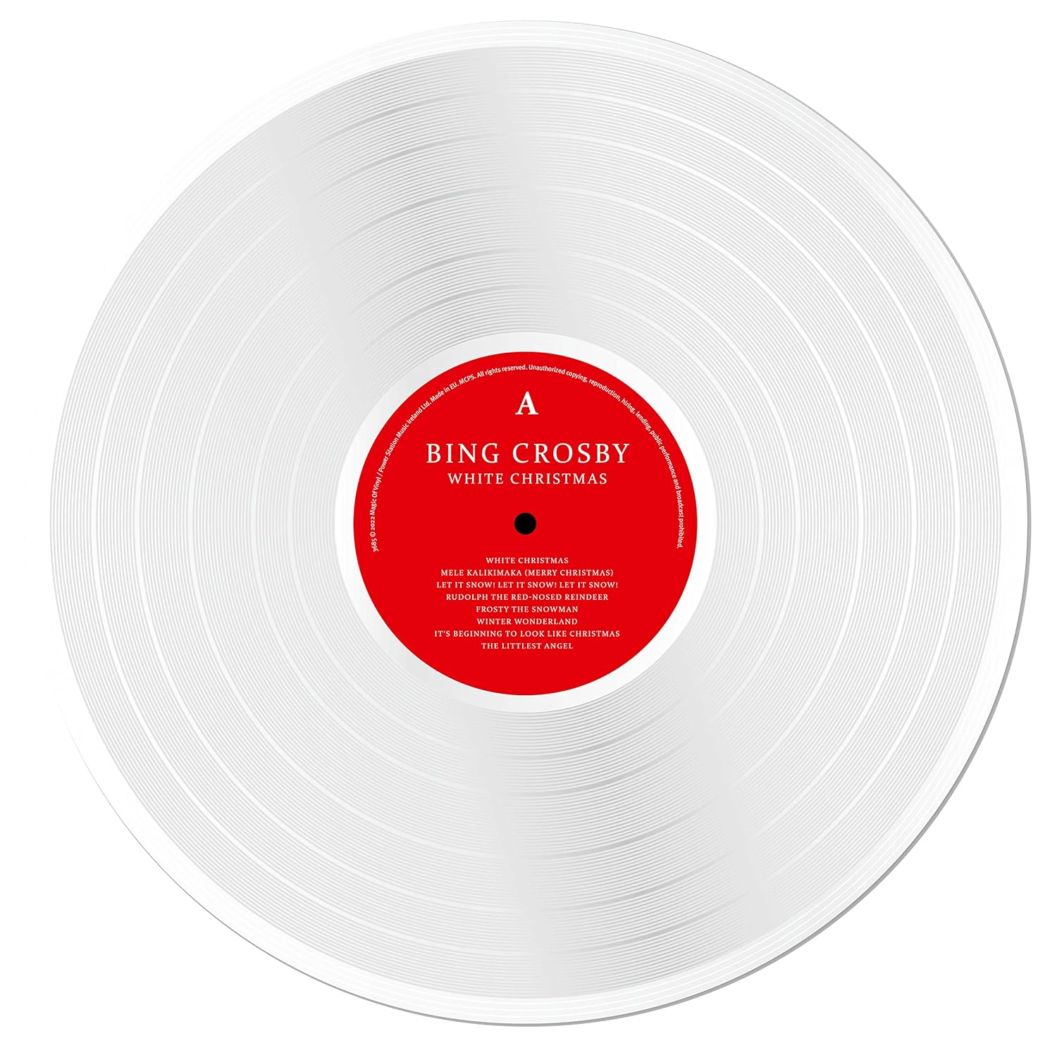 CROSBY BING - WHITE CHRISTMAS white vinyl LP - Slika 4