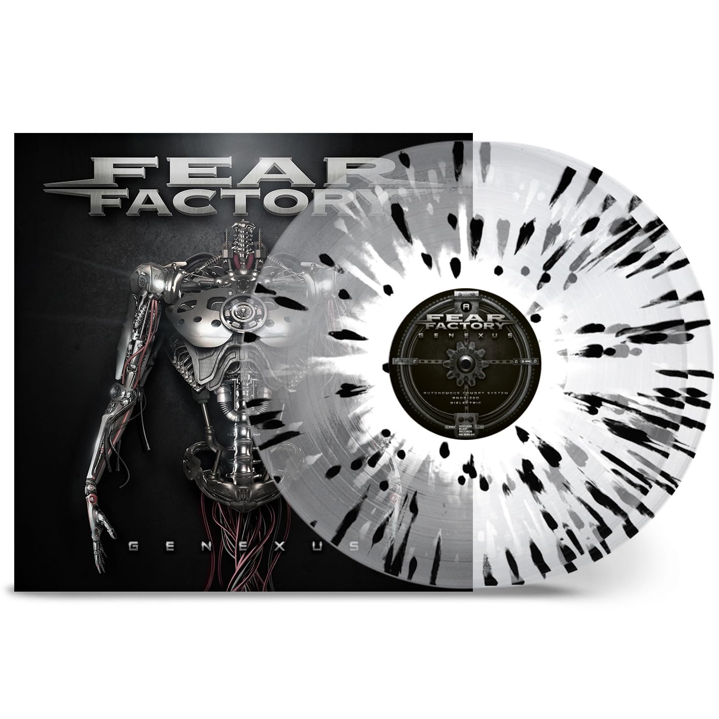 FEAR FACTORY - GENEXUS ltd crystal clear vinyl LP2