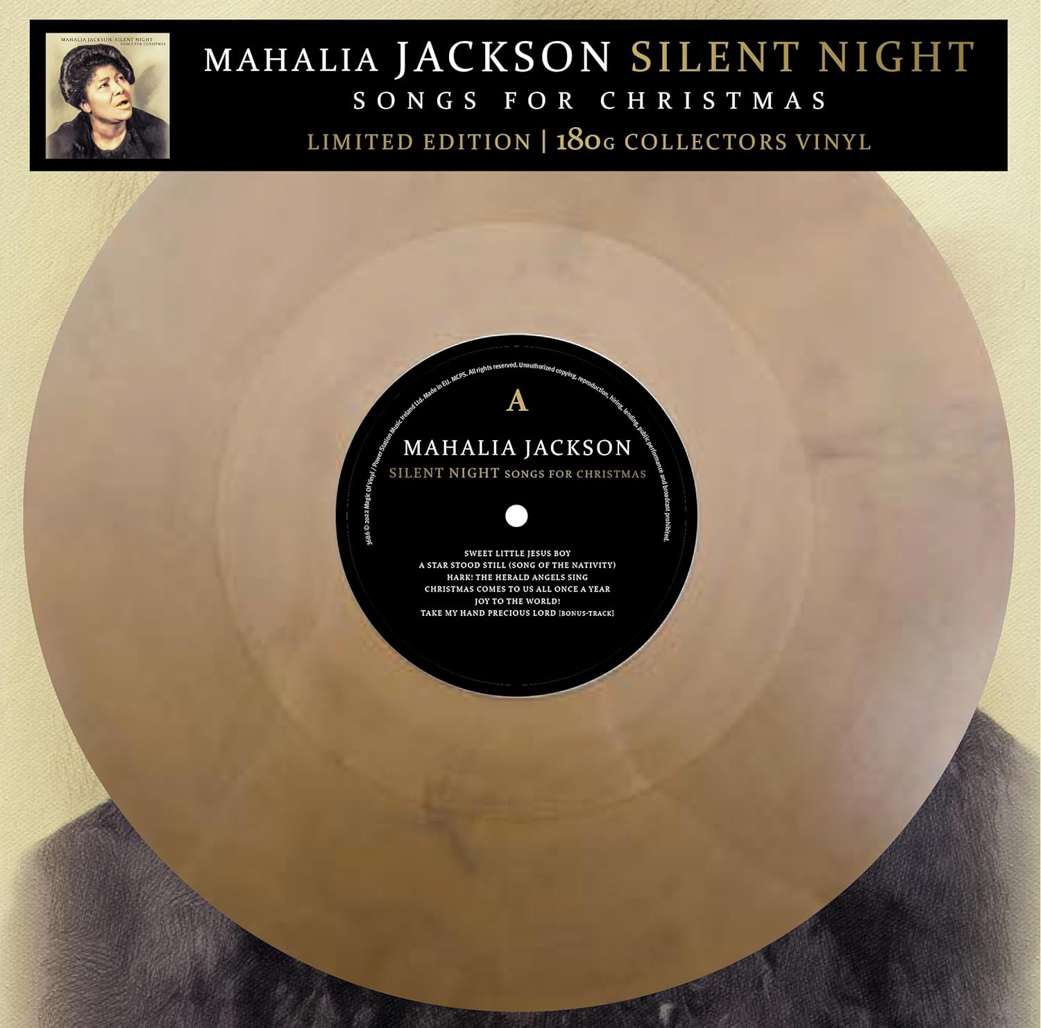 JACKSON MAHALIA - SILENT NIGHT marble vinyl LP