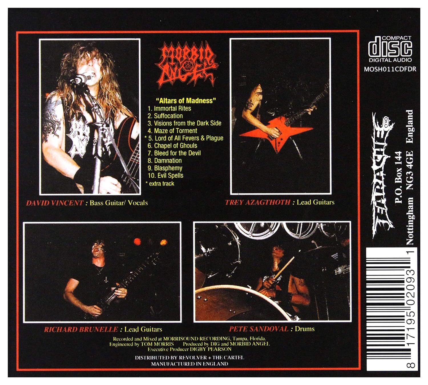 MORBID ANGEL - ALTARS OF MADNESS CD - Slika 2