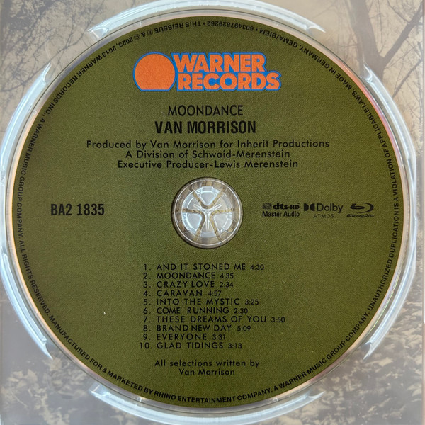 MORRISON VAN - MOONDANCE BRD-A (Blu-ray, Blu-ray Audio, Album, Stereo, Multichannel) - Slika 2