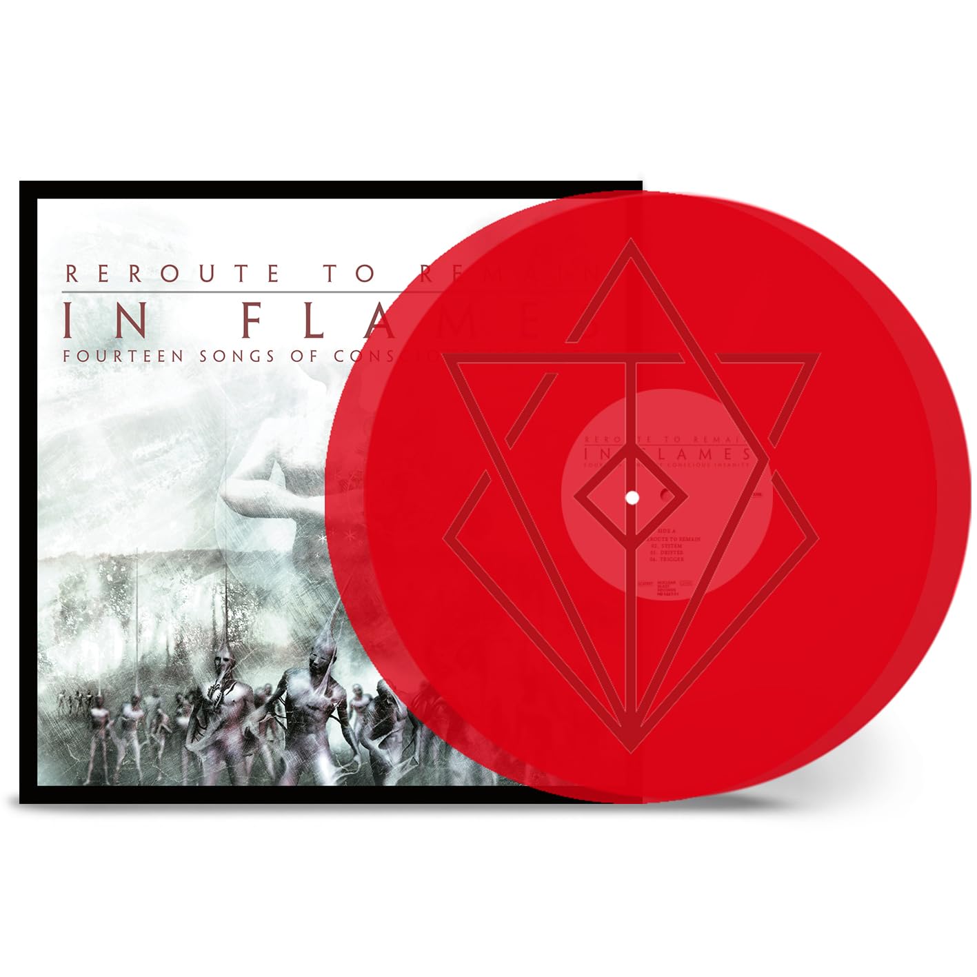 IN FLAMES - REROUTE TO REMAIN transarent red vinyl LP2