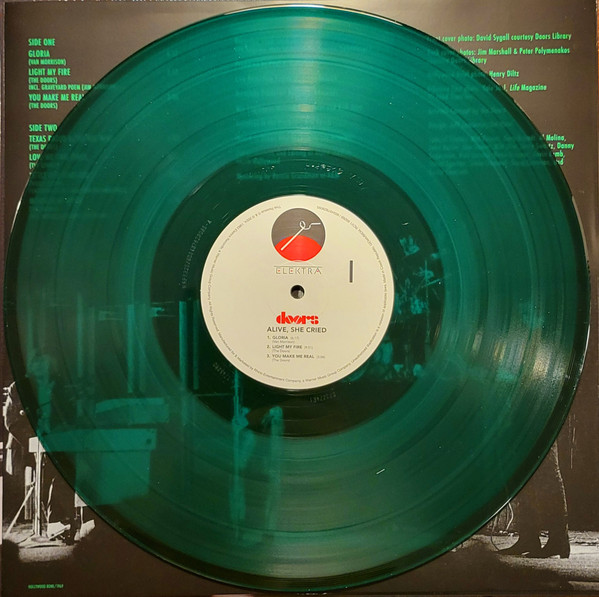DOORS - ALIVE SHE CRIED emerald vinyl LP - Slika 2