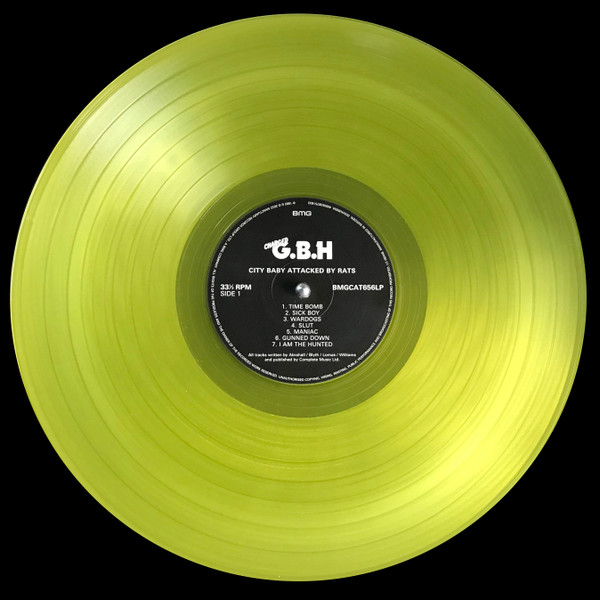 G.B.H. - CITY BABY lime green vinyl LP - Slika 2
