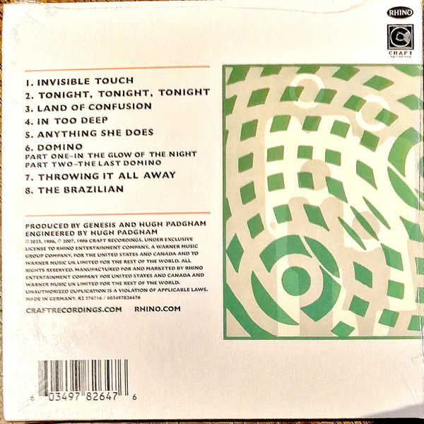 GENESIS - INVISIBLE TOUCH CD - Slika 2