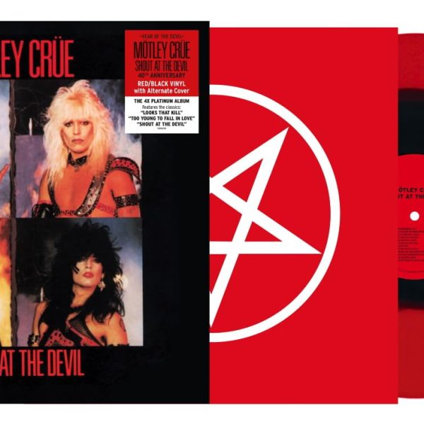 MOTLEY CRUE - SHOUT AT THE DEVIL red & black vinyl LP