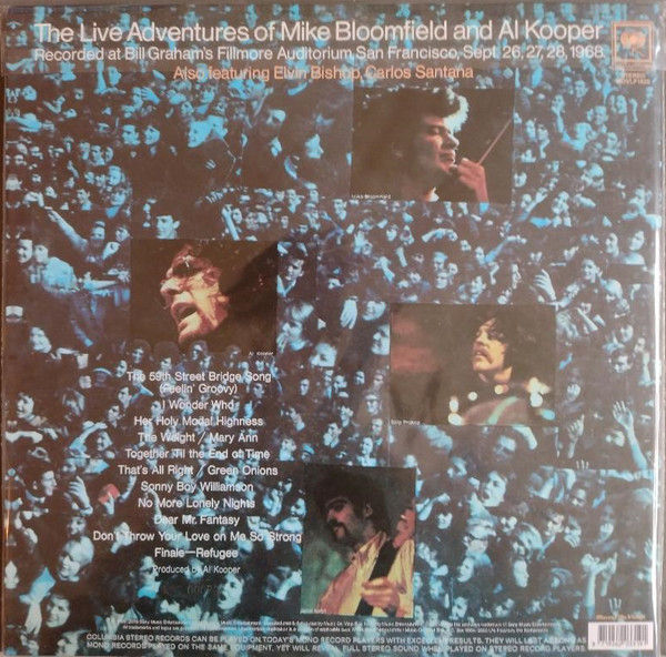 BLOOMFIELD MIKE & AL KOOPER - LIVE ADVENTURES ltd blue & white marbled vinyl LP2 - Slika 2