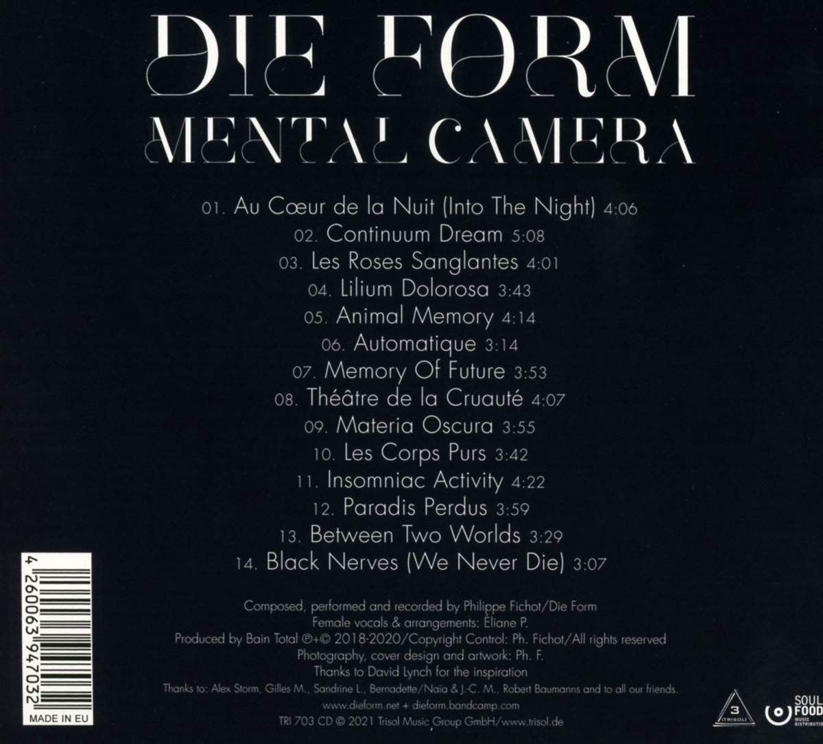 DIE FORM - MENTAL CAMERA CD - Slika 2