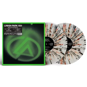 LINKIN PARK - Papercuts (Singles Collection 2000-2023) - 2LP - Clear w/ Black & Red Splatter Vinyl