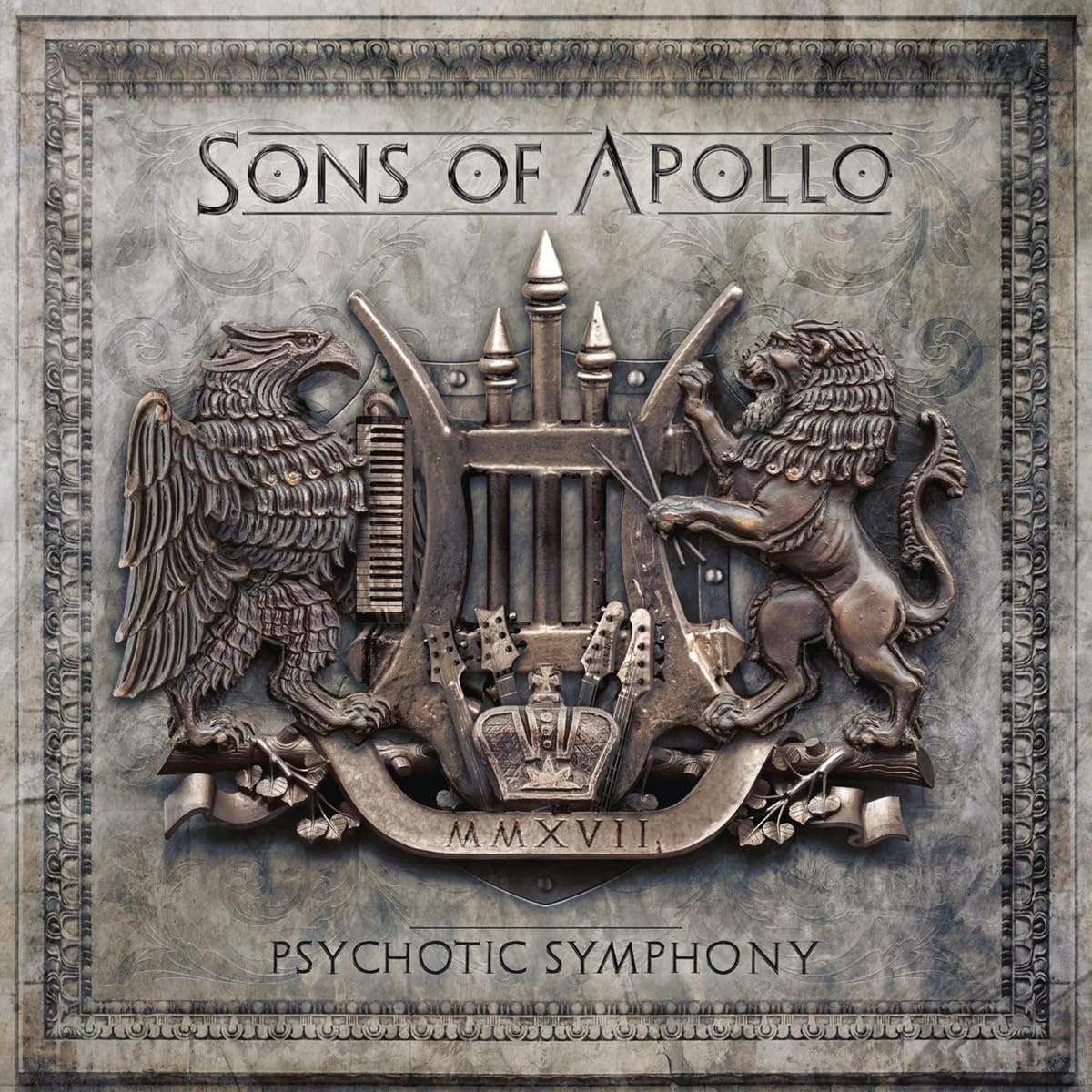 SONS OF APOLLO - PSYCHTIC SYMPHONY skull gold vinyl LP2 - Slika 2