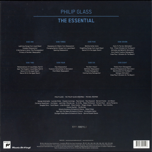 GLASS PHILIP - ESSENTIAL crystal clear vinyl LP4 - Slika 2
