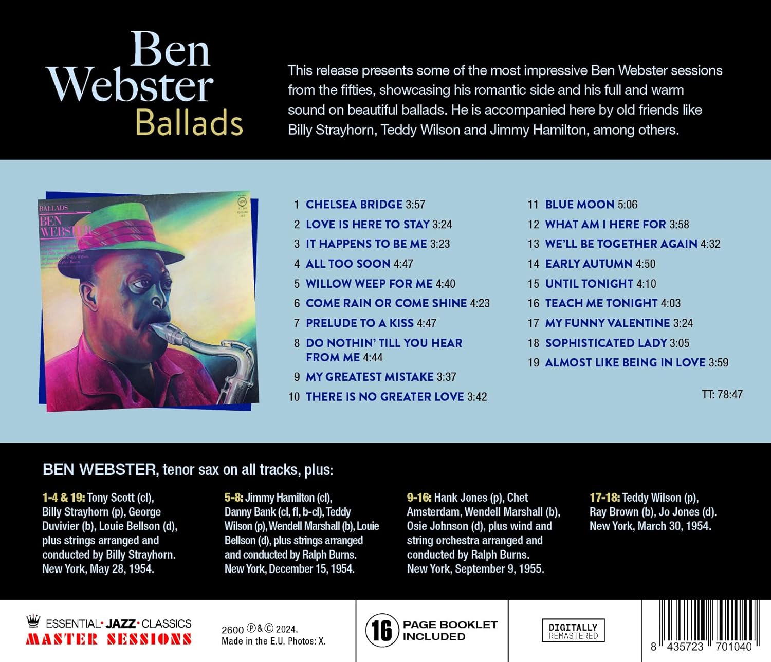 WEBSTER BEN - BALLADS CD - Slika 2