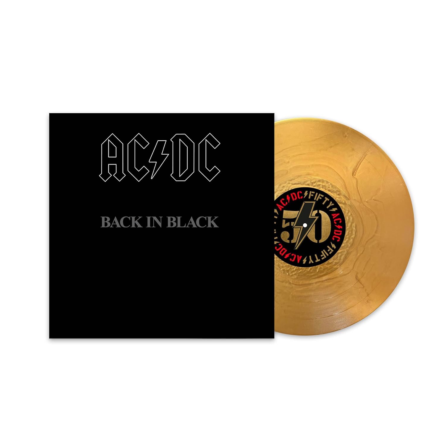 AC/DC - BACK IN BLACK 50th anniversary gold vinyl LP