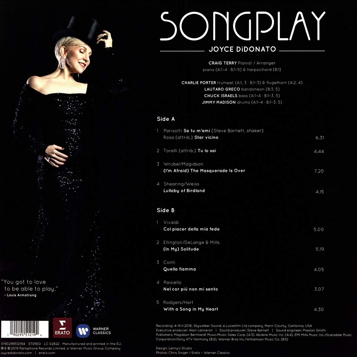DIDONATO JOYCE - SONGPLAY LP - Slika 2