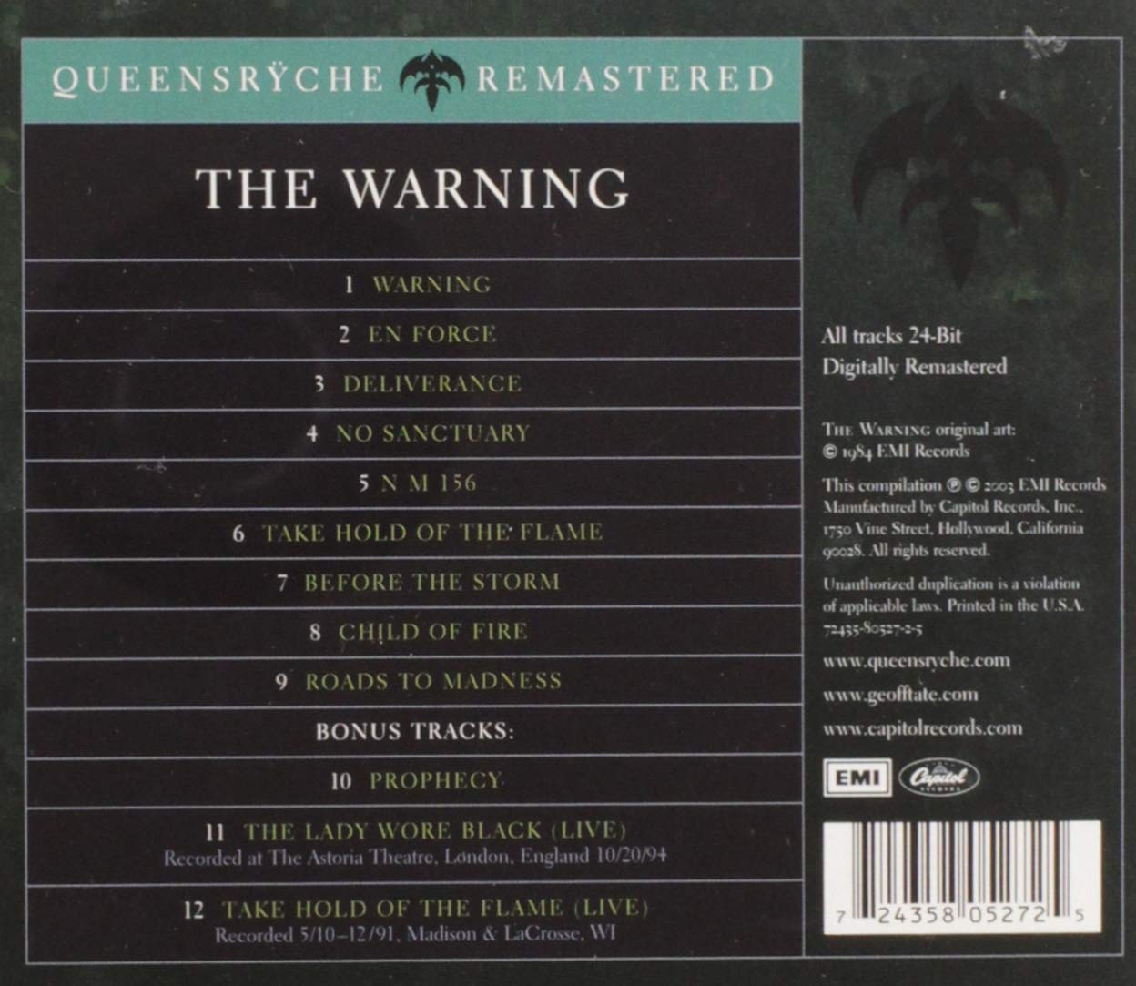 QUEENSRYCHE - WARNING - Slika 2