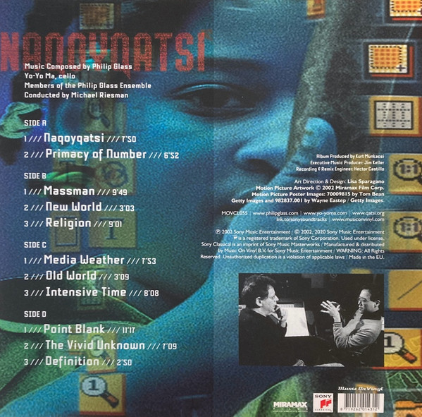 GLASS PHILIP - NAQOYQATSI ltd red vinyl LP2 - Slika 2