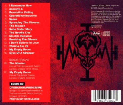 QUEENSRYCHE - OPERATION MINDCRIME CD2 - Slika 2