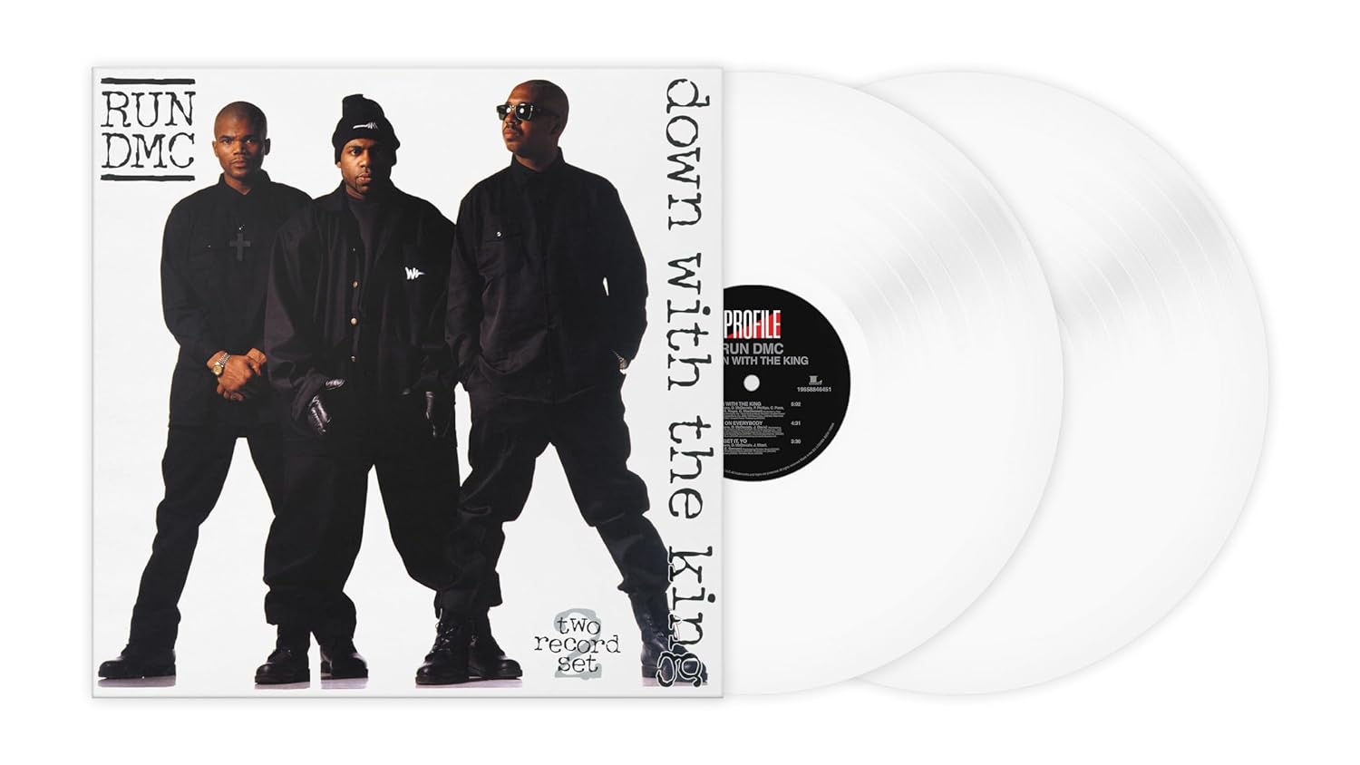 RUN D.M.C. - DOWN WITH THE KING white vinyl LP2