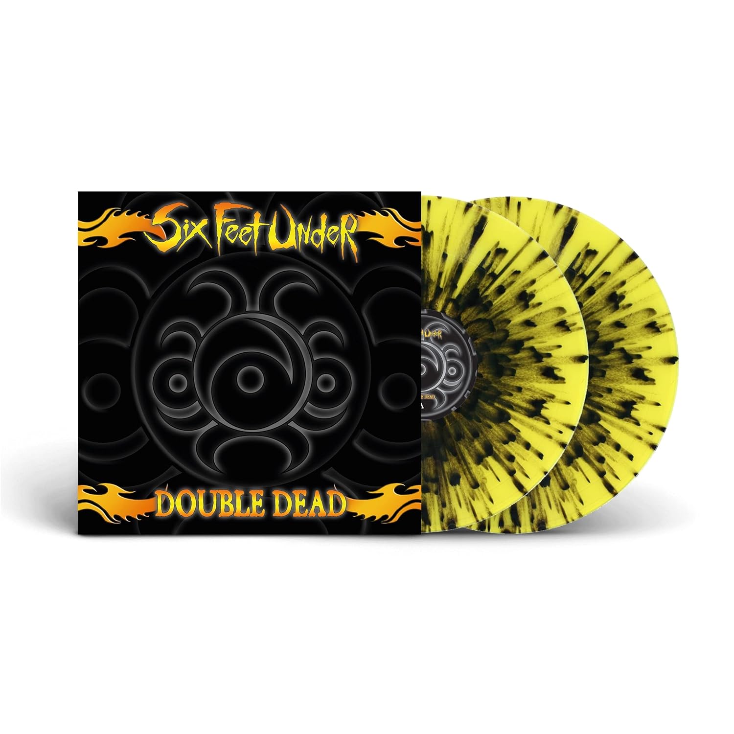 SIX FEET UNDER - DOUBLE DEAD yellow/black splatter vinyl LP2