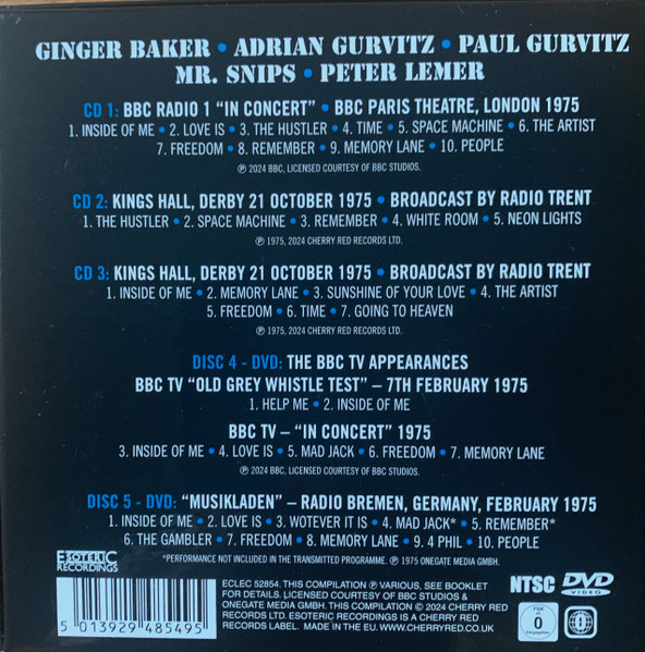BAKER GURVITZ ARMY - NEON LIGHTS BROADCAST 1975 CD3DVD2 - Slika 2