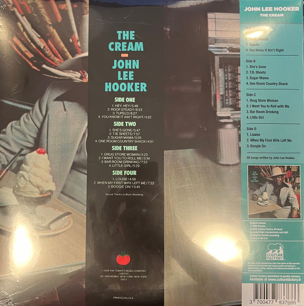 HOOKER JOHN LEE - CREAM RSD 2024 cgerry red & opaque cream vinyl LP2 - Slika 2