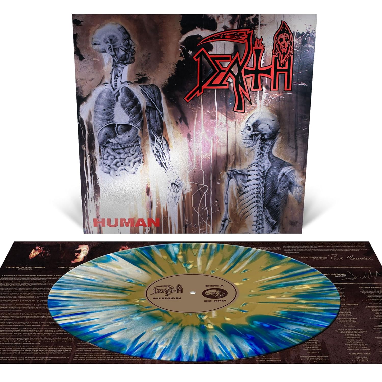 DEATH - HUMAN coloured vinyl LP