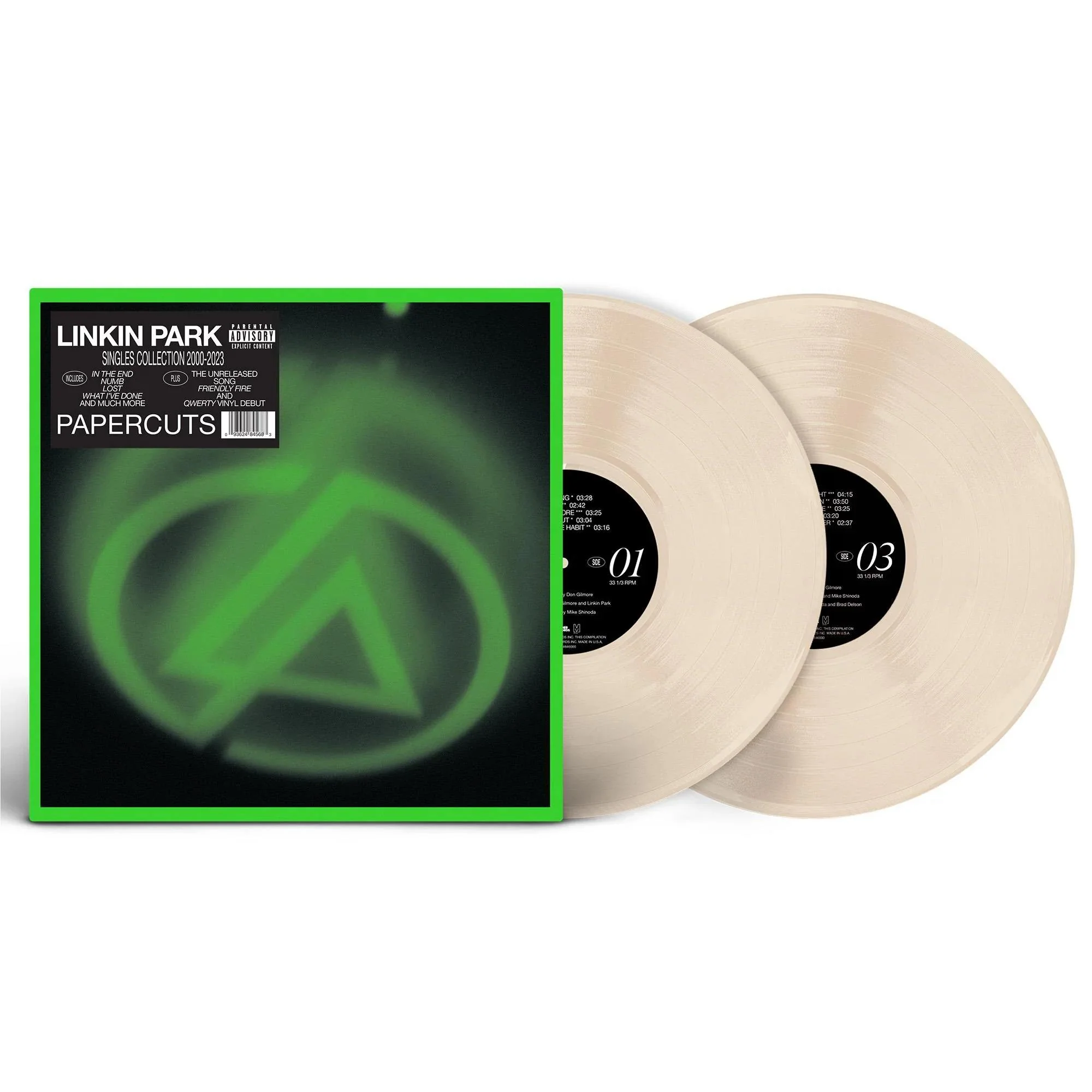 LINKIN PARK - PAPERCUTS: SINGLES COLLECTION 2000-2023 bone coloured vinyl LP2