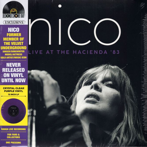 NICO - LIVE AT THE HACIENDA 82 RSD 2024 crystal clear purple vinyl LP