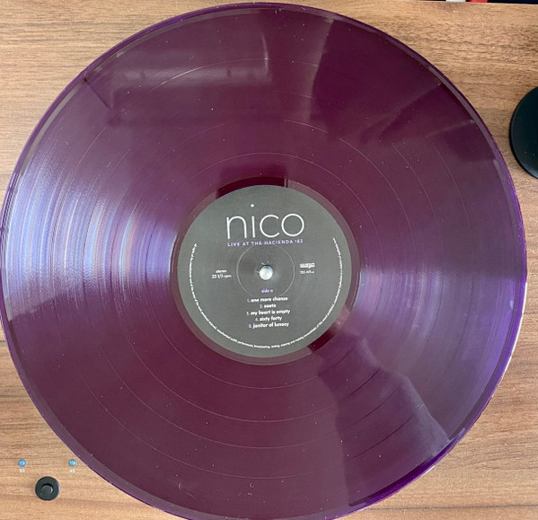 NICO - LIVE AT THE HACIENDA 82 RSD 2024 crystal clear purple vinyl LP - Slika 2