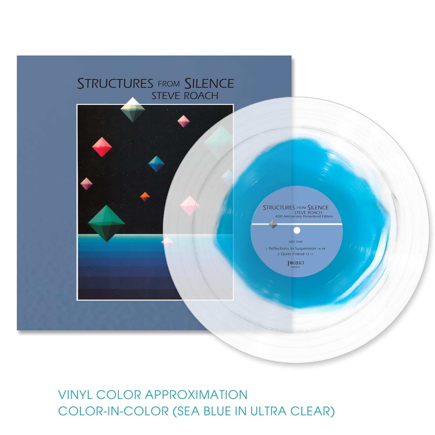 ROACH STEVE - STRUCTURES FROM SILENCE deep blue vinyl LP
