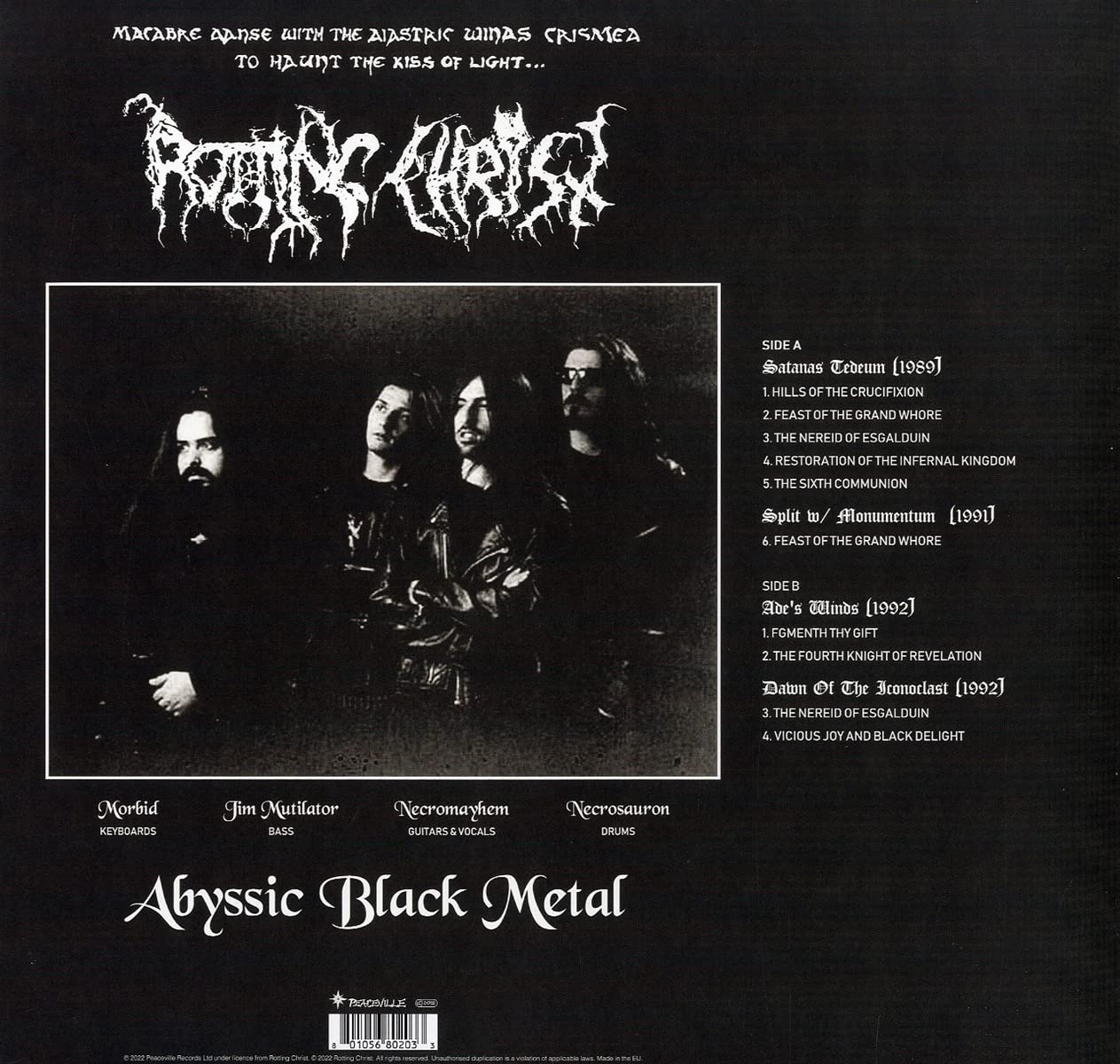 ROTTING CHRIST - ABYSSIC DEATH METAL LP - Slika 2