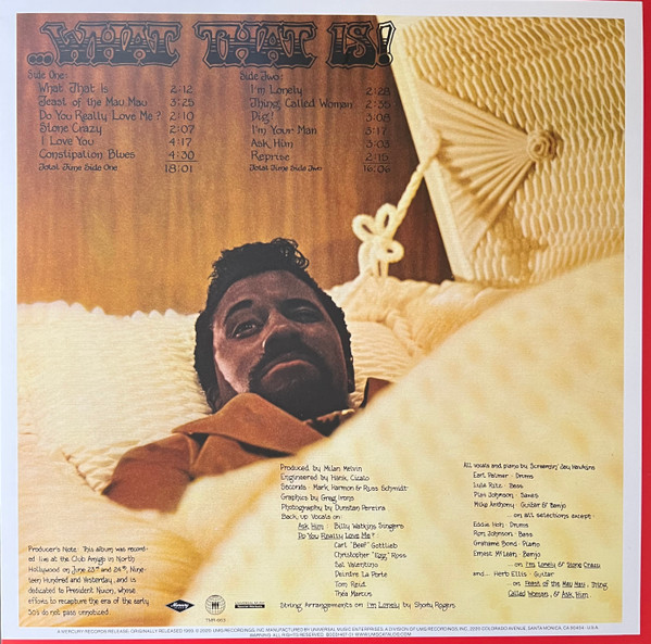 HAWKINS SCREAMIN JAY - WHAT THAT IS orange splattered vinyl LP - Slika 3