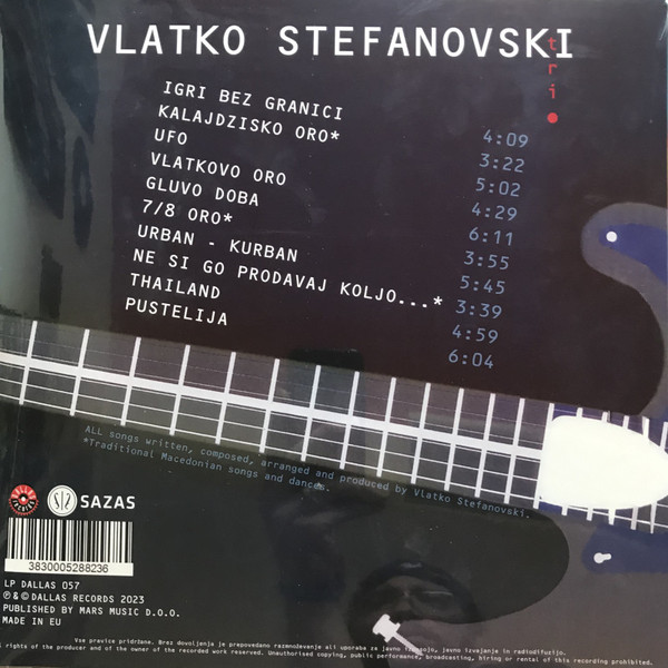 STEFANOVSKI VLATKO - VLATKO STEFANOVSKI TRIO LP - Slika 2