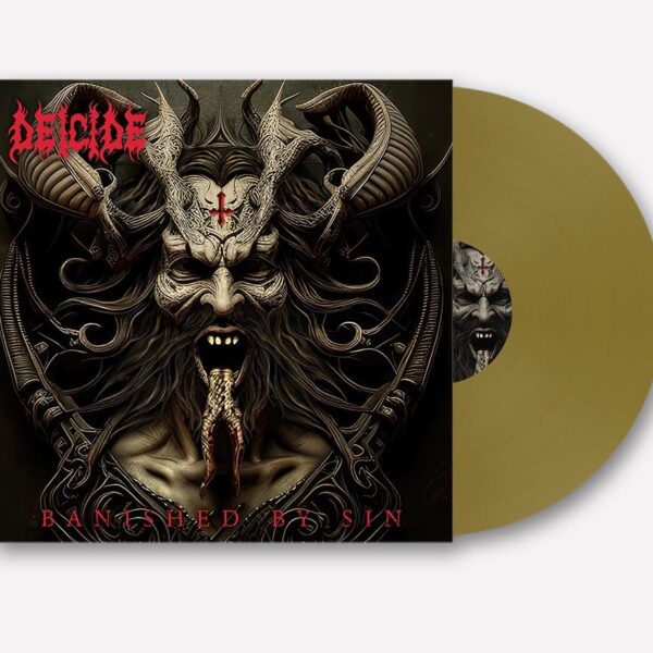 DECIDE - BANISHED BY SIN gold vinyl LP