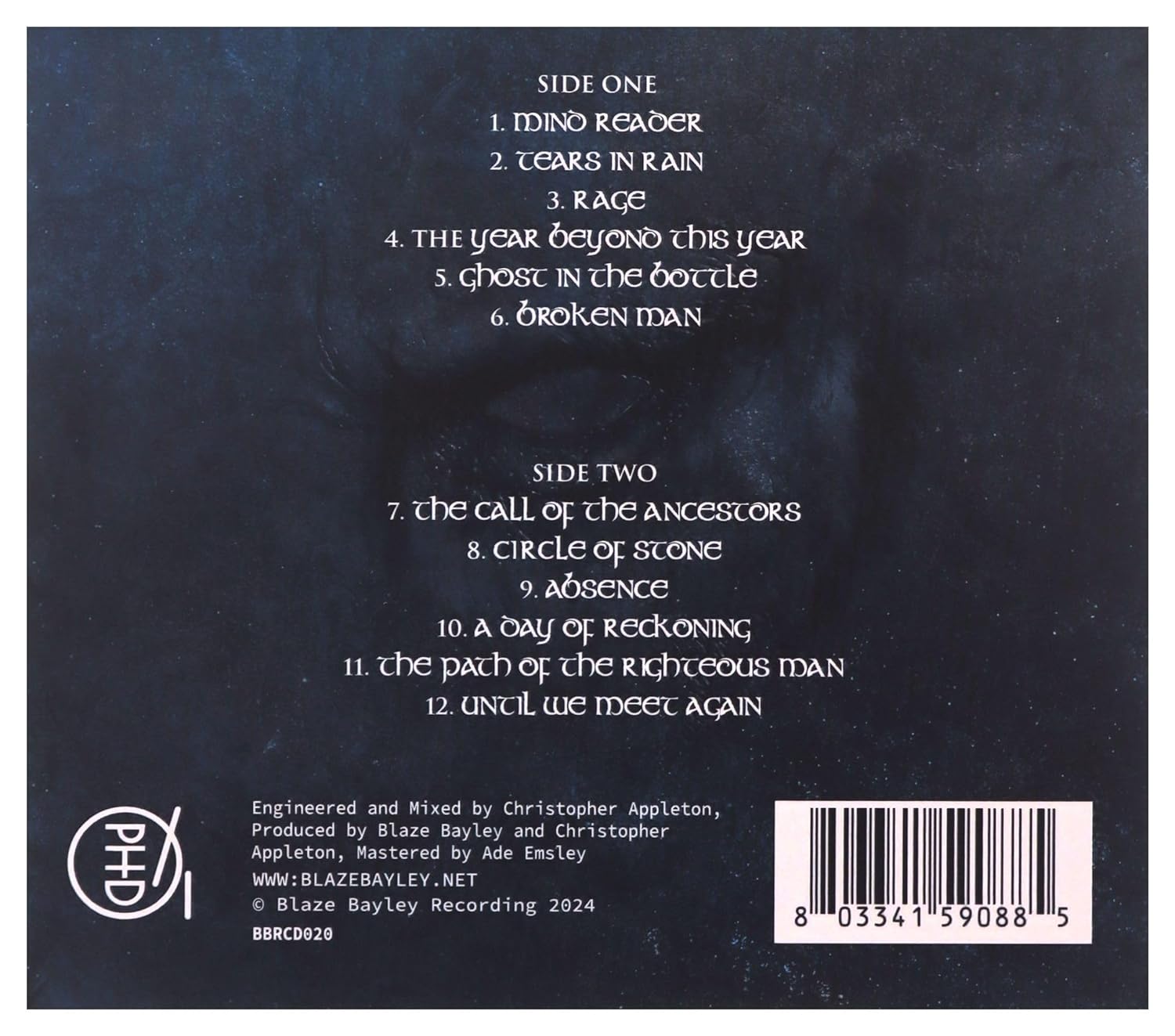 BLAZE BAYLEY - CIRCLE OF STONE CD - Slika 2